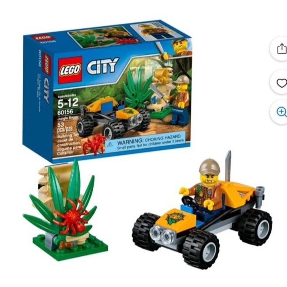 LEGO City Jungle Buggy 60156 Building Set (53 Pieces)